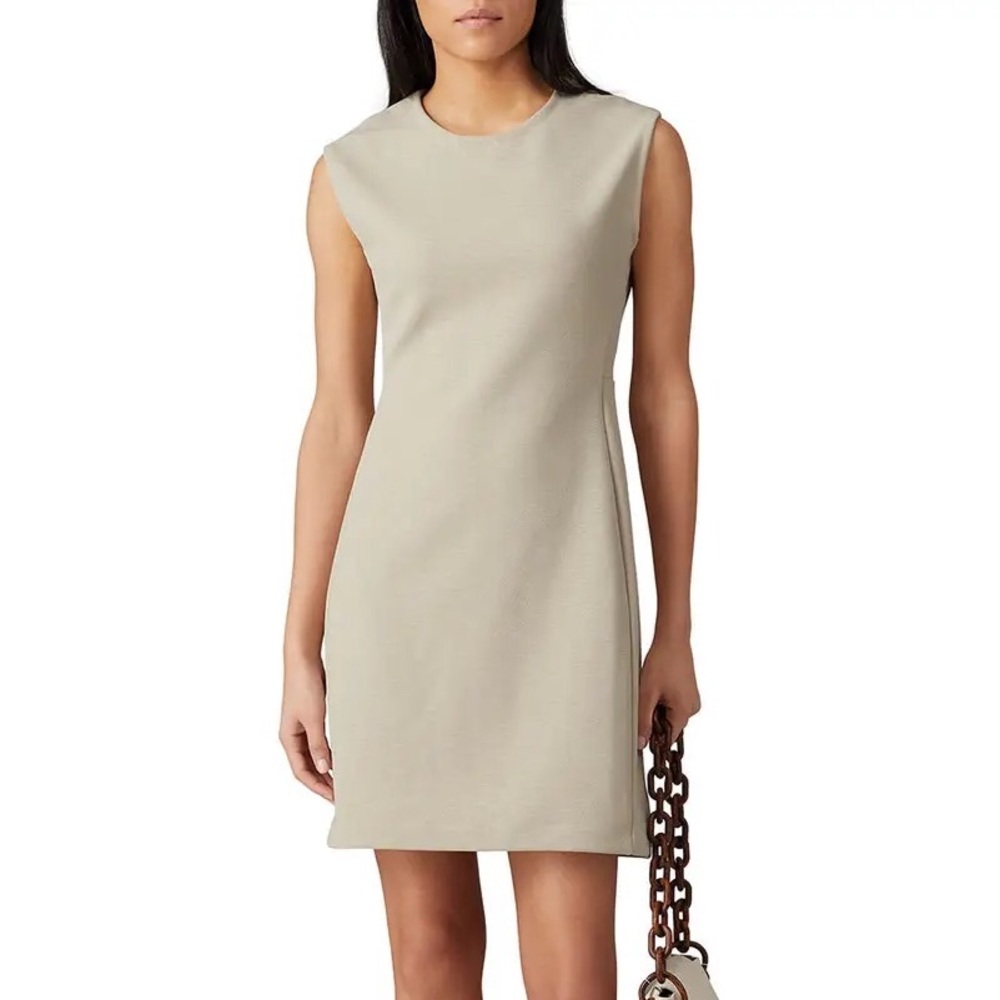 Club Monaco Sculptural Knit Mini Dress, Field Sage, Size 2